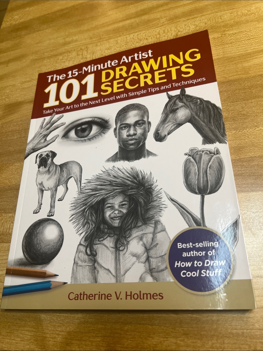 #2769**101 Drawing Secrets by Catherine V. Holmes - White & Burgundy Cover